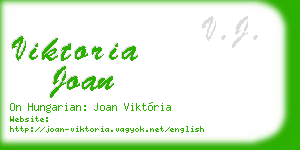 viktoria joan business card